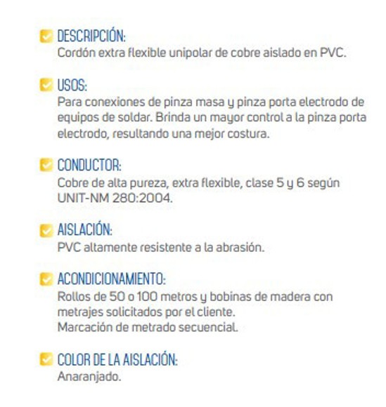 Imagen de ROLLO 25MTS CABLE SOLDFLEX 50MM PARA SOLDADORAS